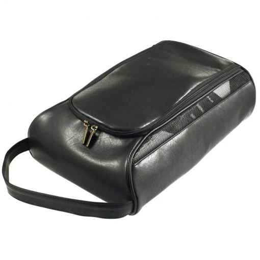 Masters Leatherette Shoe Bag Black 1 Masters Leatherette Shoe Bag Black