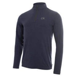 Calvin Klein Newport Premium Half Zip Top -Golf Series Sale C9355NAVYMARL4 510x510 1