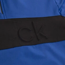 Calvin Klein Embossed Half Zip -Golf Series Sale C9500BLU BLK8 510x510 1