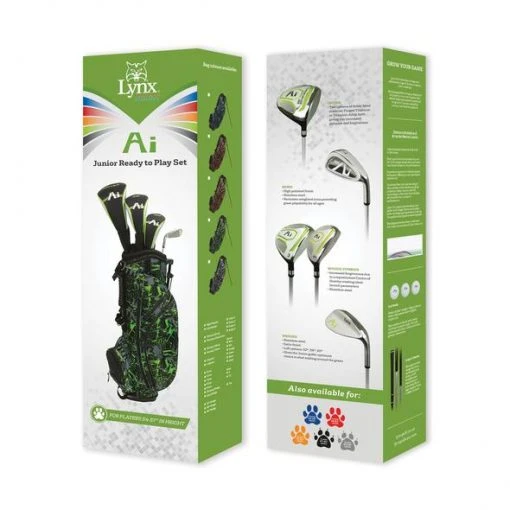 Lynx Golf Junior AI Package Set Green (11-12 Years) 1 Lynx Golf Junior AI Package Set Green (11-12 Years)