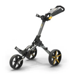 Powakaddy Micra Push Trolley -Golf Series Sale MICRA YELLOW OPEN FRONT 510x510 1
