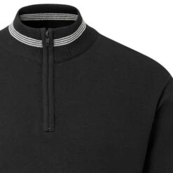 Stuburt Mens Arctic Lined Sweater -Golf Series Sale SBKNT1226 Black 2 510x510 1