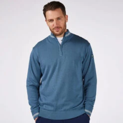 Stuburt Mens Arctic Lined Sweater -Golf Series Sale SBKNT1226 Model 1 510x510 1