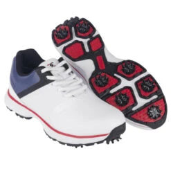Stuburt PCT II DRI-Back Waterproof Spiked Golf Shoes -Golf Series Sale SBSHU1125 WHTNAVY 8 510x510 1