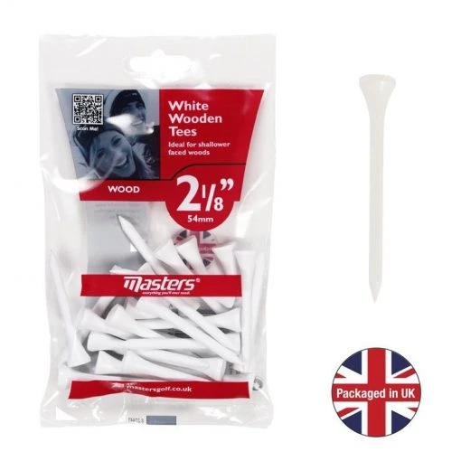 Masters Wood Tees 2 1/8 White Bag 25 1 Masters Wood Tees 2 1/8 White Bag 25
