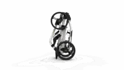 PowaKaddy Twinline 5 Push Golf Trolley -Golf Series Sale TL5 FOLDED SIDE WHITE 510x287 1