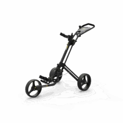 PowaKaddy Twinline 5 Push Golf Trolley -Golf Series Sale TL5 YELLOW MATT BLACK ANGLED SIDE 1 510x510 1