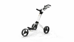 PowaKaddy Twinline 5 Push Golf Trolley -Golf Series Sale TL5 YELLOW WHITE ANGLED SIDE 510x287 1