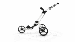 PowaKaddy Twinline 5 Push Golf Trolley -Golf Series Sale TL5 YELLOW WHITE OPEN SIDE 510x287 1