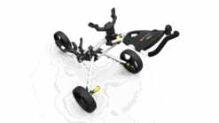 PowaKaddy Twinline 5 Push Golf Trolley -Golf Series Sale TL5 YELLOW WHITE TOP VIEW 510x287 1